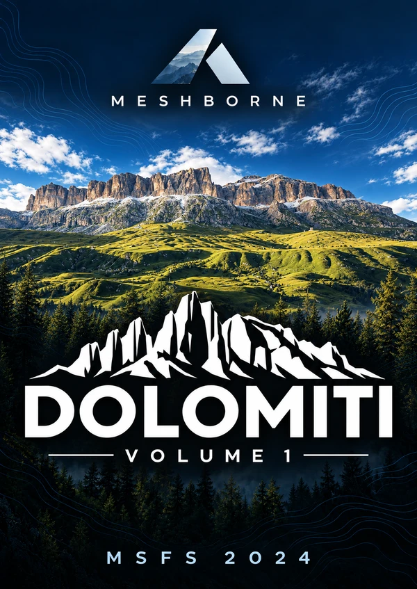 Dolomiti Volume 1 cover artwork: an illustrated panorama of the Sella massif.